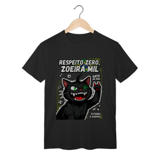 Nome do produto Camiseta Respeito Zero Zoeira Mil Gato do Mal Futebol