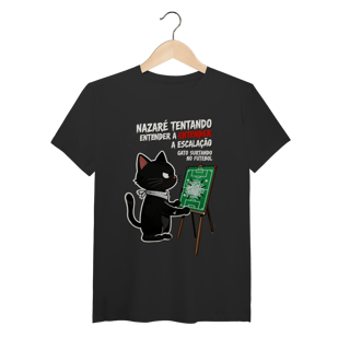 Nome do produto Camiseta Nazaré Tentando Entender Escalação Gato Surtando Futebol 