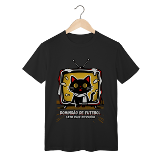 Nome do produto Camiseta Domingão Futebol Gato Raiz Possuído Anos 90 Nostalgia 