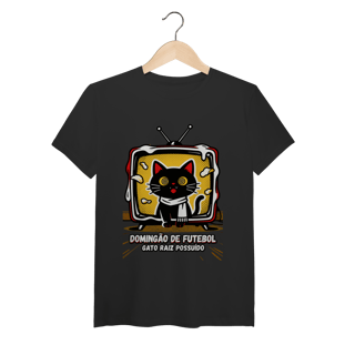 Nome do produto Camiseta Domingão Futebol Gato Raiz Possuído Anos 90 Nostalgia 