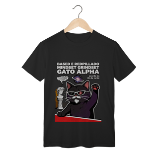 Nome do produto Camiseta Based Redpillado Gato Alpha Sigma Mindset Ironic