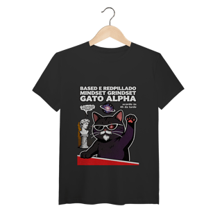 Nome do produto Camiseta Based Redpillado Gato Alpha Sigma Mindset Ironic