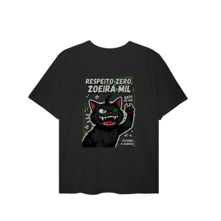 Nome do produto Camiseta Respeito Zero Zoeira Mil Gato do Mal Futebol