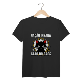 Nome do produto Camiseta Nação Insana Gato do Caos Meme Streetwear