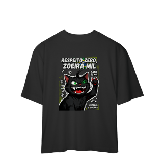 Nome do produto Camiseta Respeito Zero Zoeira Mil Gato do Mal Futebol