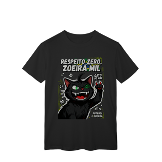 Nome do produto Camiseta Respeito Zero Zoeira Mil Gato do Mal Futebol