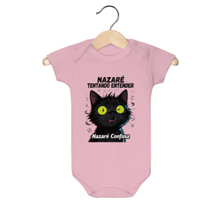 Nome do produto Baby Infantil - NAZARÉ TENTANDO ENTENDER - GATO PRETO CONFUSO