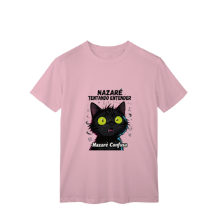 Nome do produto Camiseta Infantil NAZARÉ TENTANDO ENTENDER - CAMISETA GATO MALUCO