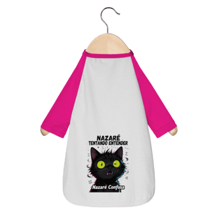 Nome do produto Camisa Pet Dog - NAZARÉ TENTANDO ENTENDER - GATO PRETO CONFUSO