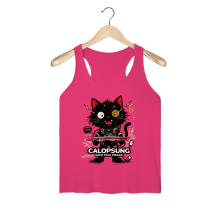 Nome do produto Camiseta Calopsung Gato Tech Pirado - Meme Tecnologia