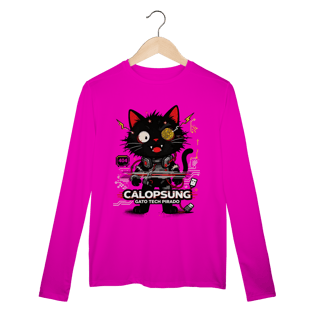 Nome do produto Camiseta Calopsung Gato Tech Pirado - Meme Tecnologia