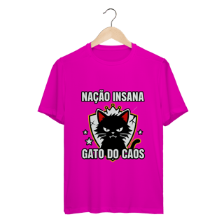 Nome do produto Camiseta Nação Insana Gato do Caos Meme Streetwear