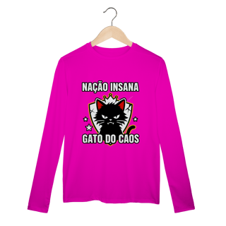 Nome do produto Camiseta Nação Insana Gato do Caos Meme Streetwear