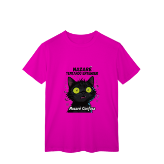 Nome do produto Camiseta Infantil NAZARÉ TENTANDO ENTENDER - CAMISETA GATO MALUCO