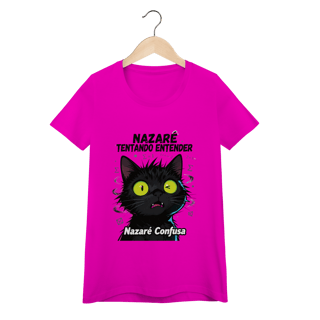 Nome do produto Baby Long - NAZARÉ TENTANDO ENTENDER - GATO PRETO CONFUSO