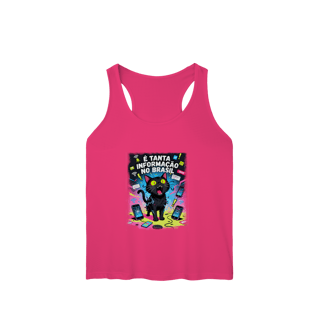 Nome do produto Camiseta É Tanta Informação no Brasil - Gato Preto Surtado Meme