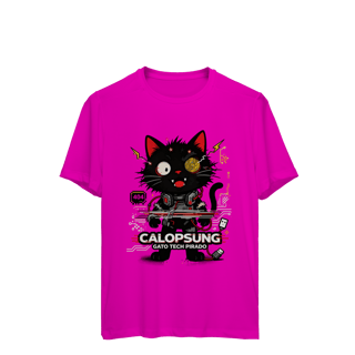 Nome do produto Camiseta Calopsung Gato Tech Pirado - Meme Tecnologia