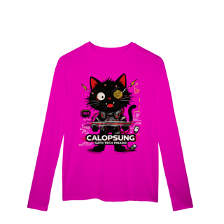 Nome do produto Camiseta Calopsung Gato Tech Pirado - Meme Tecnologia
