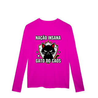 Nome do produto Camiseta Nação Insana Gato do Caos Meme Streetwear