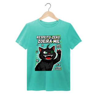 Nome do produto Camiseta Respeito Zero Zoeira Mil Gato do Mal Futebol