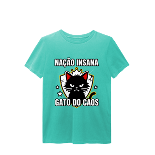 Nome do produto Camiseta Nação Insana Gato do Caos Meme Streetwear