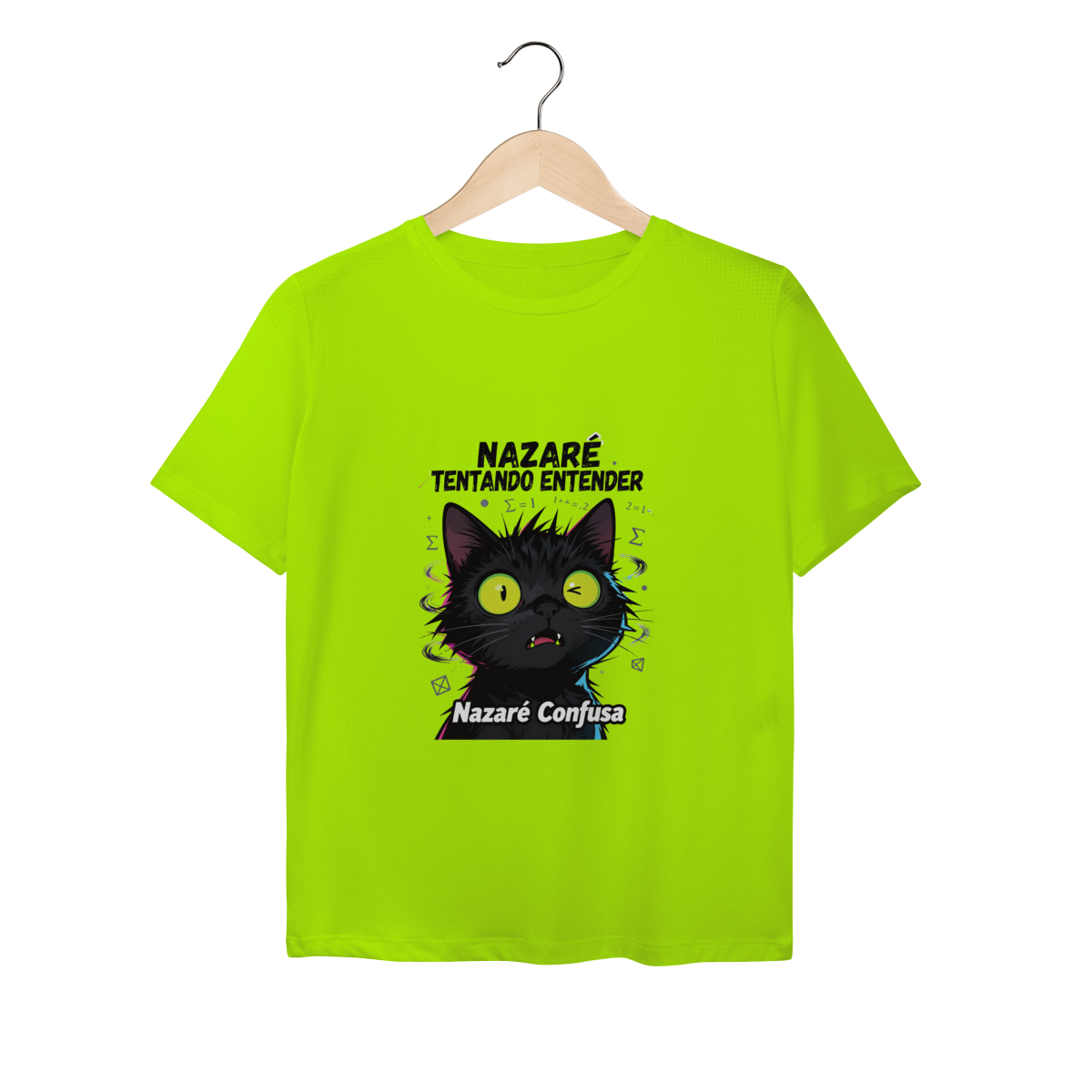 Nome do produto: Baby Long UV - NAZARÉ TENTANDO ENTENDER - GATO PRETO CONFUSO