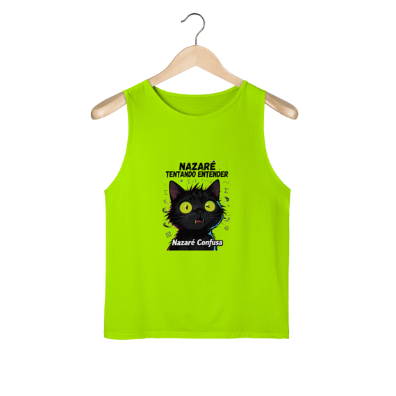 Regata Sport UV - NAZARÉ TENTANDO ENTENDER - GATO PRETO CONFUSO