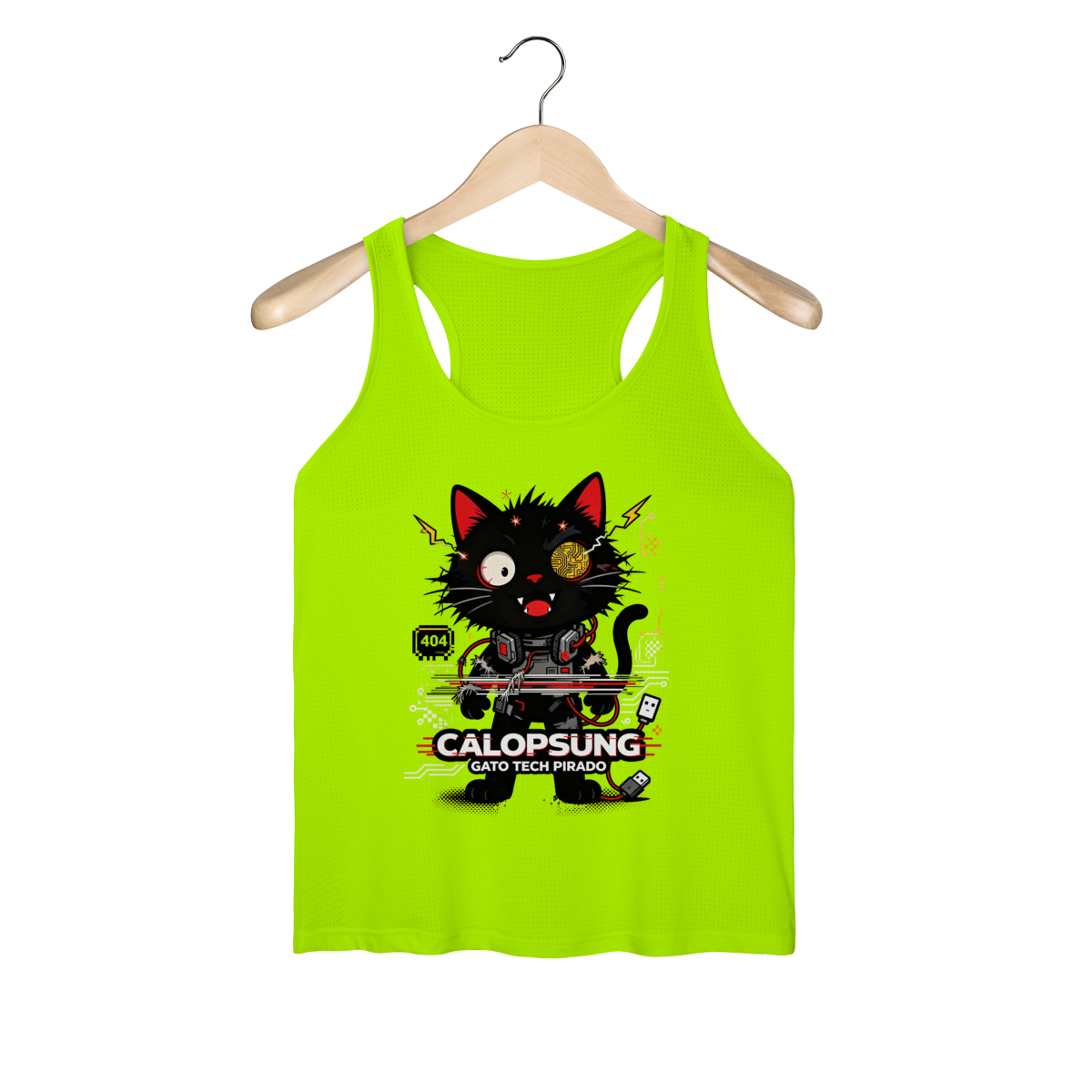 Nome do produto: Camiseta Calopsung Gato Tech Pirado - Meme Tecnologia
