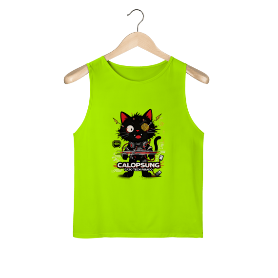 Camiseta Calopsung Gato Tech Pirado - Meme Tecnologia