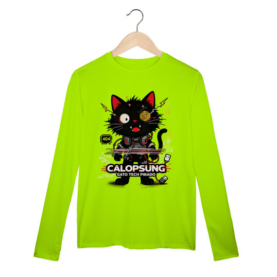 Camiseta Calopsung Gato Tech Pirado - Meme Tecnologia