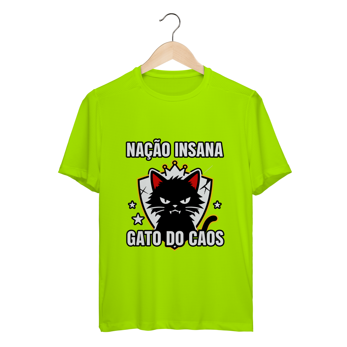 Nome do produto: Camiseta Nação Insana Gato do Caos Meme Streetwear