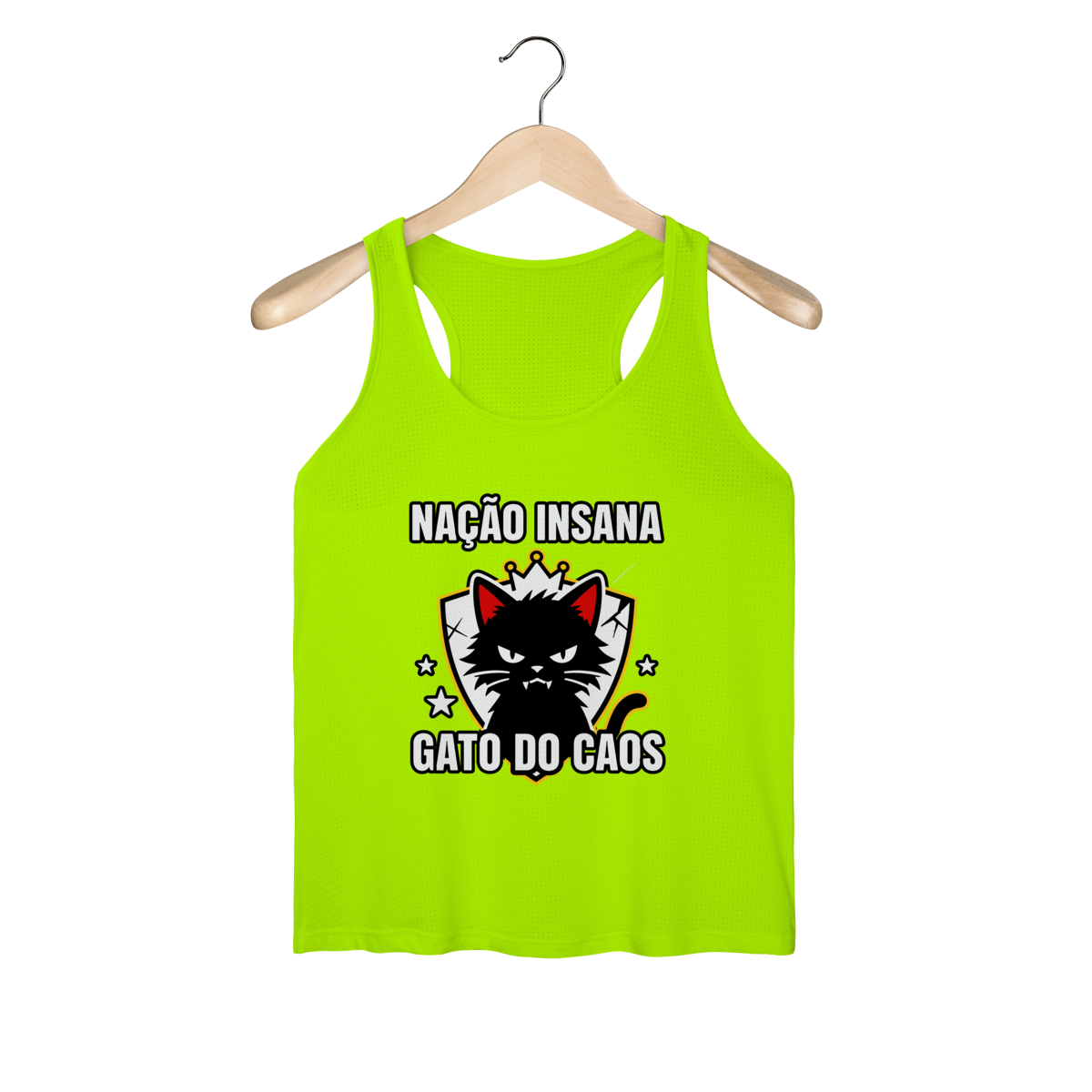 Nome do produto: Camiseta Nação Insana Gato do Caos Meme Streetwear