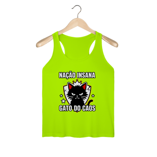 Camiseta Nação Insana Gato do Caos Meme Streetwear