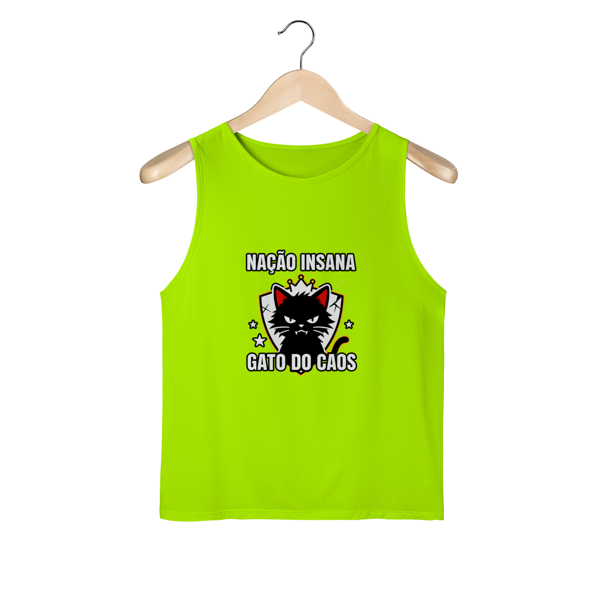 Nome do produto: Camiseta Nação Insana Gato do Caos Meme Streetwear