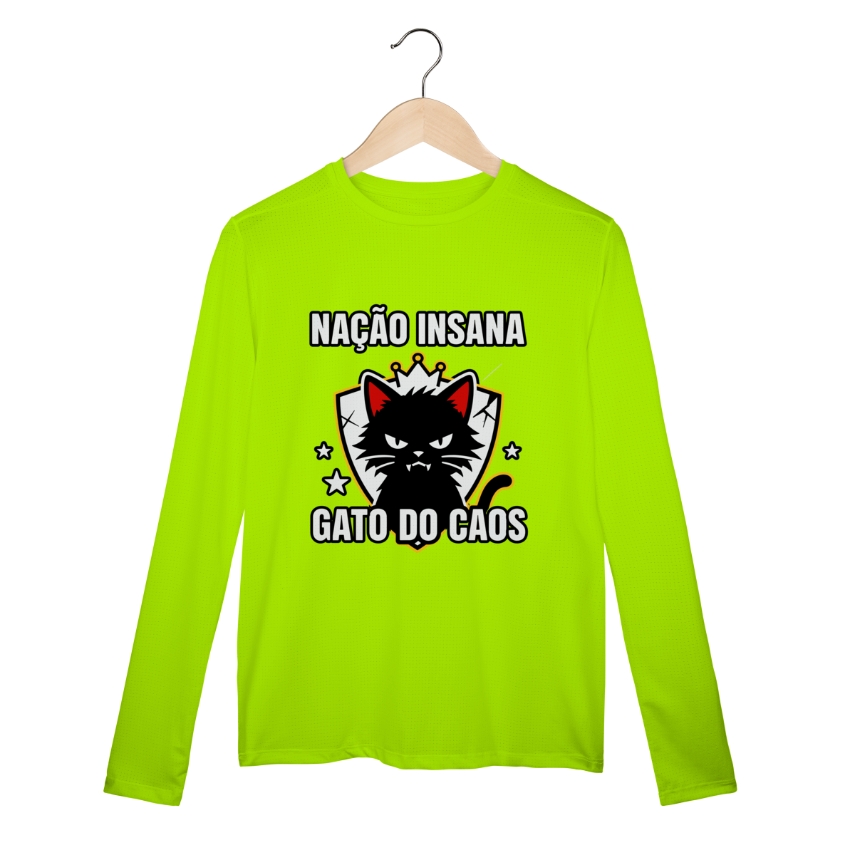 Nome do produto: Camiseta Nação Insana Gato do Caos Meme Streetwear