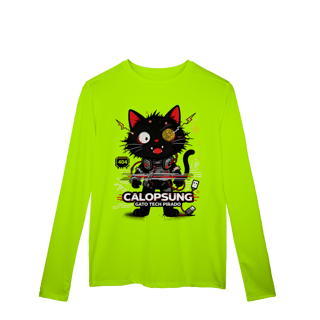 Nome do produto Camiseta Calopsung Gato Tech Pirado - Meme Tecnologia