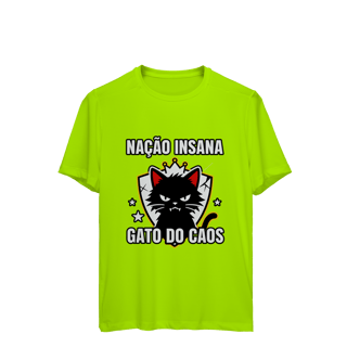 Nome do produto Camiseta Nação Insana Gato do Caos Meme Streetwear