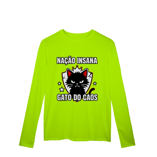 Nome do produto Camiseta Nação Insana Gato do Caos Meme Streetwear