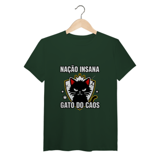 Nome do produto Camiseta Nação Insana Gato do Caos Meme Streetwear