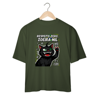 Nome do produto Camiseta Respeito Zero Zoeira Mil Gato do Mal Futebol