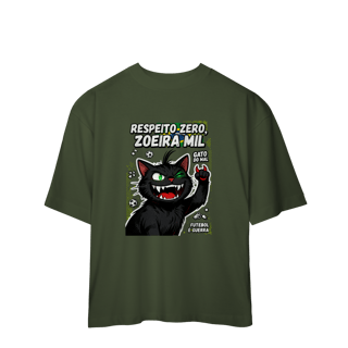 Nome do produto Camiseta Respeito Zero Zoeira Mil Gato do Mal Futebol