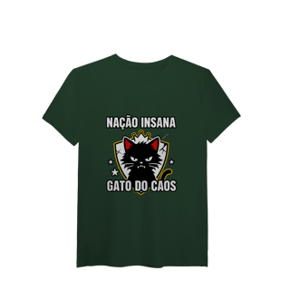 Nome do produto Camiseta Nação Insana Gato do Caos Meme Streetwear