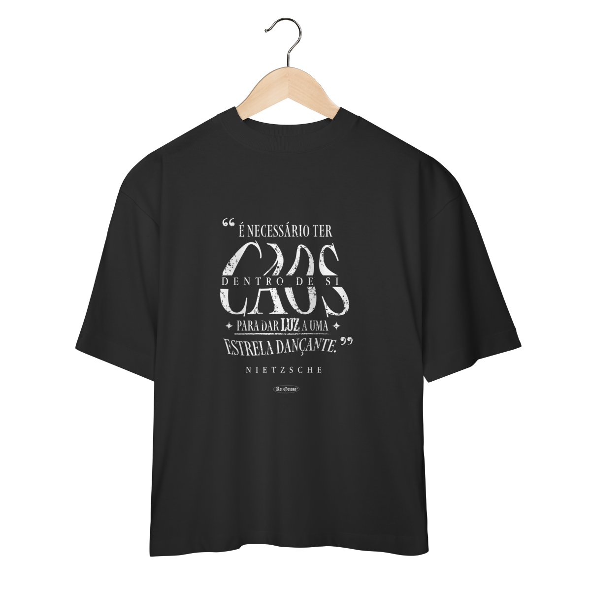Nome do produto: Camiseta Caos Nietzsche Oversized