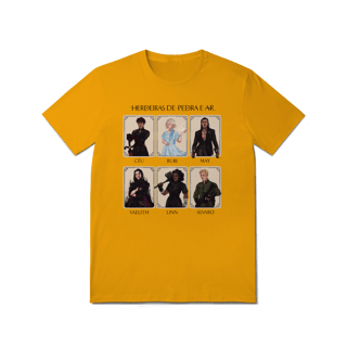 Nome do produto Camiseta Personagens - Herdeiras de Pedra e Ar (QUALITY)