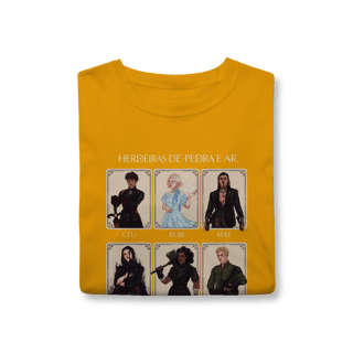 Nome do produto Camiseta Personagens - Herdeiras de Pedra e Ar (CLASSIC)