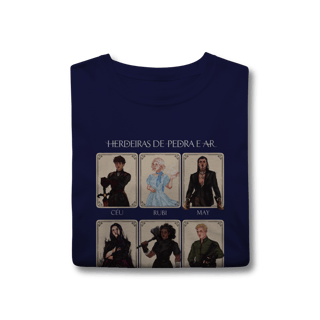 Nome do produto Camiseta Personagens - Herdeiras de Pedra e Ar (CLASSIC)