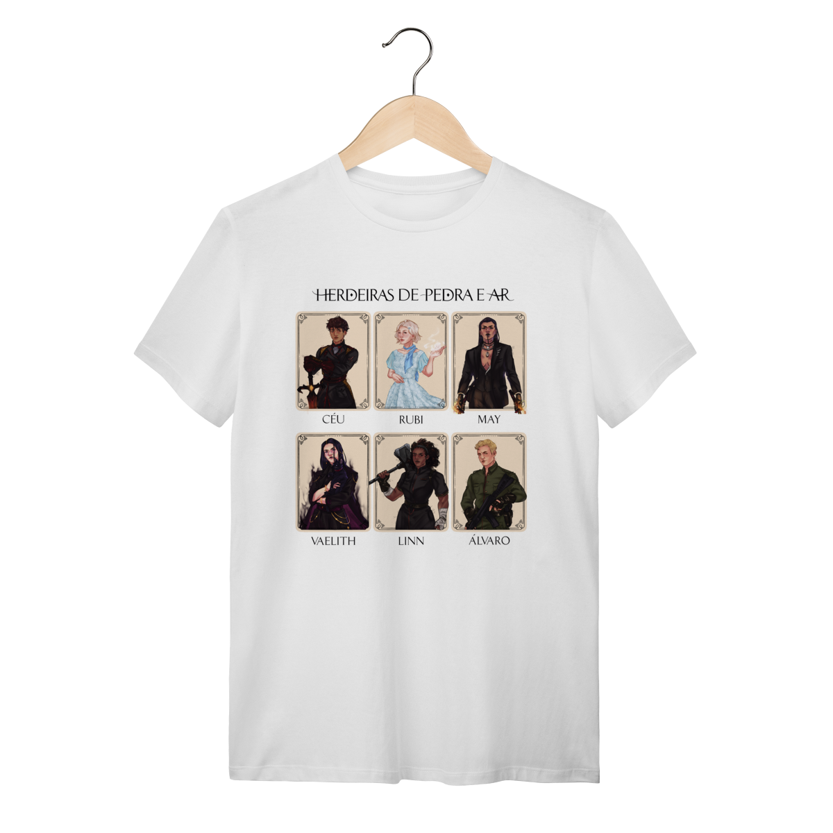 Nome do produto: Camiseta Personagens - Herdeiras de Pedra e Ar (QUALITY)