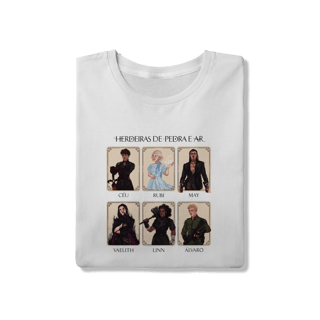 Nome do produto Camiseta Personagens - Herdeiras de Pedra e Ar (QUALITY)