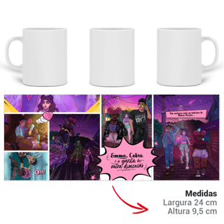 Nome do produto Caneca Emma e Cobra - Emma, Cobra e a garota de outra dimensão