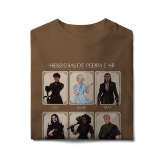 Nome do produto Camiseta Personagens - Herdeiras de Pedra e Ar (OVERSIZED)